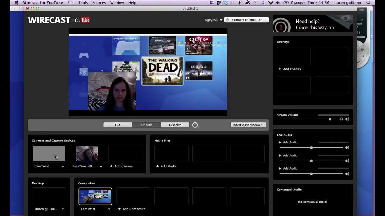 Wirecast play software for youtube